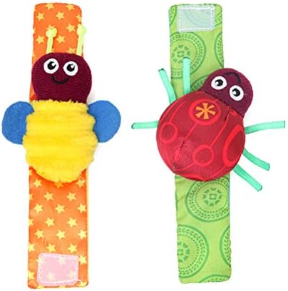 Retvi ハンドベルのおもちゃ リストストラップ ガラガラ カブトムシ蜂 ベビー 手首 ベルおもちゃ かわいい ソフトハンド 知育玩具 面白い 動物 ベル ラトル 赤ちゃんのウォッチストラップ 新生児 幼児玩具 贈り物 B07rgq9bpz 300円 セール開催中最短即日発送 新作