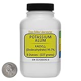 Potassium Alum [KAl(SO4)2] 99.7% ACS Grade Powder 8 Oz in a Space-Saver Bottle USA