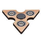 Anself Tri Fidget Hand Finger Spinner Spin Widget Focus Toy EDC Pocket Desktoy Triangle Wooden Gift for ADHD Children Adults