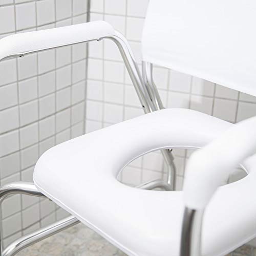 DMI Rolling Shower Chair, Commode, Transport Chair, FSA Eligible
