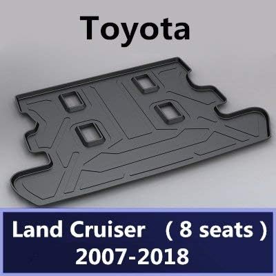 Car Boot Pad Carpet Cargo Mat Trunk Liner Tray Floor Mat Tray Floor Carpet For Toyota 2010 2012 2013 2014 2015 2016 2017 2018 TPO material (（Old） Camry) zghzsc (Color : Land Cruiser(8seats))