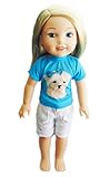 Brittany's My Maltese Dog Outfit for American Girl Dolls Wellie Wishers