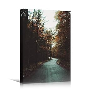 signwin Canvas Wall Art Autumn Dramatic Forest Landscape...