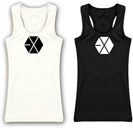 Fanstown Kpop accessories tanktop sleeveless shirt EXO Shinee B.A.P Bigbang(2 pcs) (EXO)