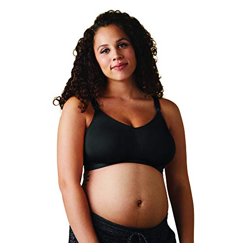 BRAVADO! DESIGNS Women's Body Silk Seamless Nursing Bra and Maternity Bra, Black, X-Small - Thumbnail 4