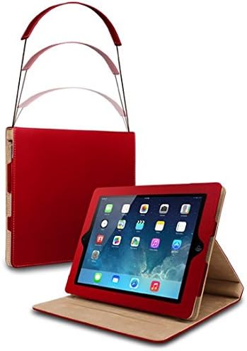 Generation CQ ZL-2100-200-400 Zip Line Folio with Retractable Strap for iPad - Red