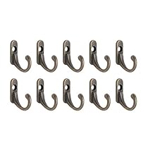 aXXcssqw9b Strong Firm Coat Hook - 10Pcs Antique Brass Wall Mounted Hook Clothes Coat Hat Hanger Home Bathroom Decor Organizer 10pcs