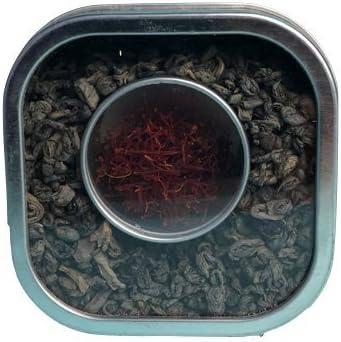 Superior Saffron and finest organic loose leaf green tea - 1.0 gram of premier Afghan saffron by Sumi