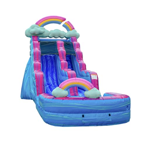 JumpOrange 15’ Imperfectly Perfect Commercial Grade Water Slide with Detachable…