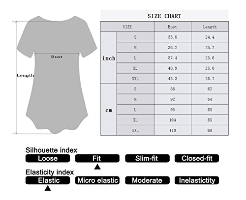 Locryz Women's Summer Short Sleeve Striped Blouse Junior Casual T-Shirt Tops (M, Coffee)
