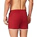 Baleaf Men's Fitted Bodybuilding Gym Shorts Zipper Pockets Dark Red Size M
