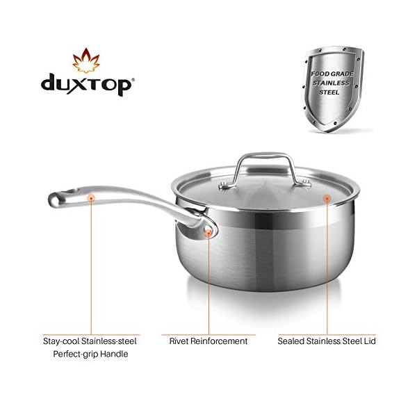 Duxtop Whole-Clad Tri-Ply Stainless Steel Induction Ready Premium Cookware Set (14pc)