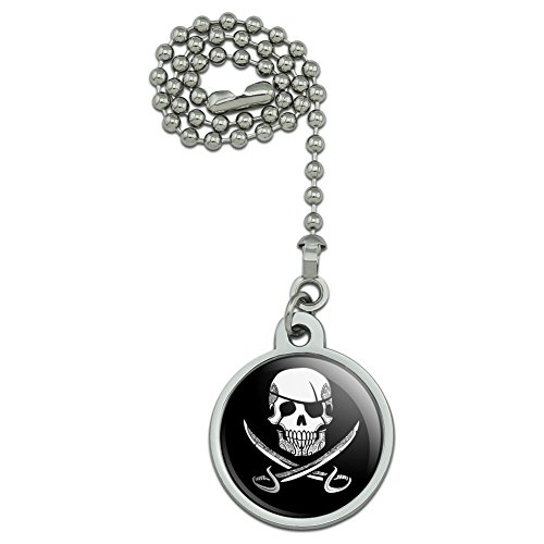 GRAPHICS & MORE Pirate Skull Crossed Swords Tattoo Design Ceiling Fan Light Pull Chain