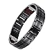 USWEL Titanium Bracelet for Men Black PVD Coating 591pcs Minerals Magnetic Bracelet for Men Pain Relieving Bracelet for Arthritis and Carpal Tunnel with Link Removal Tool and Gift Box Packed