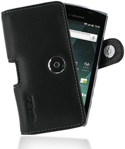PDair P01 Black Leather Case for DoCoMo AQUOS PHONE SH-12C