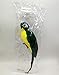 LWINGFLYER Green Artificial Parrot Life Size Foam Feather Parrot Macaw Birds for Decoration Costume Shoulder Ornament Modern Home Garden Party Decor (13.8inch/35cm)