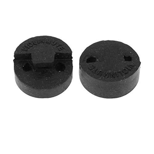 Rubber Violin Mute Replacing Part 2 Hole Tourte Sordine 2pcs Black