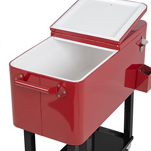 2 Belleze+Rolling+Portable+Cooler+80+Quart