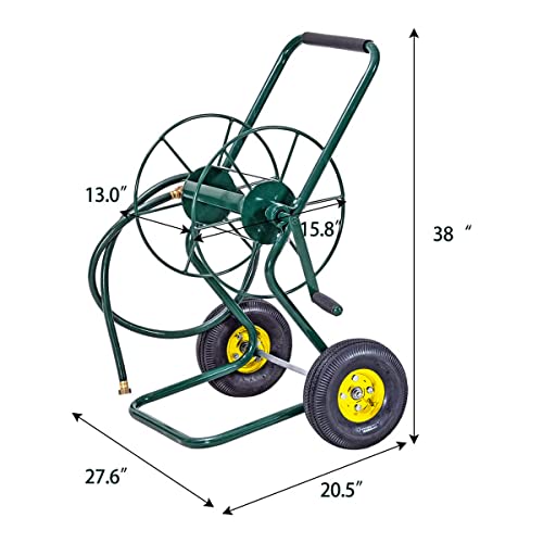 Goplus Garden Hose Reel Cart Water Hose Holder Steel Frame for Planting Pricepulse