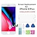 Samfix for iPhone 8 Plus Screen Replacement White 5.5'' LCD Display Digitizer 3D Touch Screen A1864 A1897 A1898 with Repair Tools and Tempered Glass Screen Protector