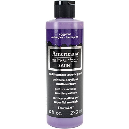 DecoArt Americana Multi-Surface Satin Acrylic Paint, 8-Ounce, Eggplant
