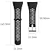 FUNKID Replacement for Smartwatch Wristbands Polar M400/M430 Adjustable Band Strap Black