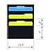 Storage Pocket Chart Hanging Wall File Folder Organizer,Black (1 Pack)