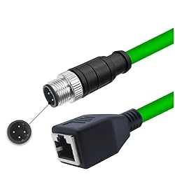 GXMRHWY M12 4-pin D Code Male to RJ45 Female High
