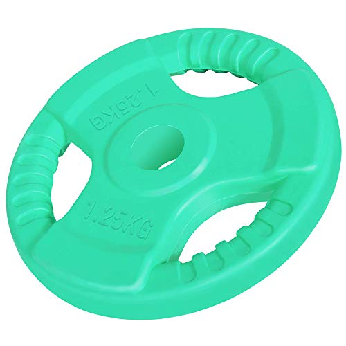 GORILLA-SPORTS-Hantelscheiben-SetEinzeln-Gummi-Gripper-125-25-kg-Gewichte-mit-3031-mm-Bohrung