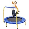 ANCHEER-Trampolin-Kinder-36-Inch-Mini-Trampolin-fuer-DrinnenKlappbar-Fitness-Kindertrampolin-IndoorKind-Minitrampolin-mit-Haltegriffmit-Haltegriff-Belastung-Bis-75kg