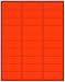 600 Blank Address Labels 2-5/8" X 1" Fluorescent Neon RED Color InkJet or Laser Labels 20 Sheets 5160 Size