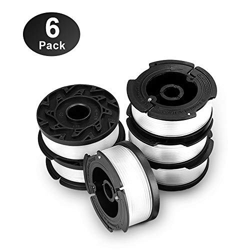 Eventronic Line String Trimmer Replacement Spool, 30ft 0.065" Autofeed Replacement Spools Compatible with Black+Decker String Trimmers (6-Line Spools)