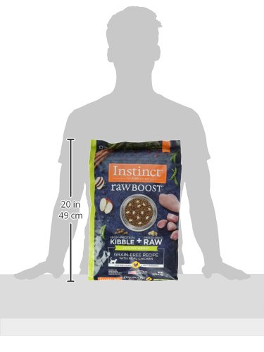 INSTINCT RAW BOOST HEALTHY WEIGHT, NATURAL DRY CAT FOOD WITH FREEZE DRIED PIECES, GRAIN FREE RECIPE – REAL CHICKEN, 10 LB. BAG