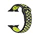 Apple Watch Series 2 Nike Sport Band, UMTELE Soft Silicone Replacement Strap with Ventilation Holes for Apple Watch Nike Plus Black/Volt 42mm