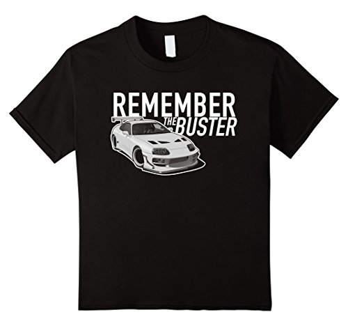 Kids Remember The Buster JDM T Shirt Furious Turbo Walker 8 Black