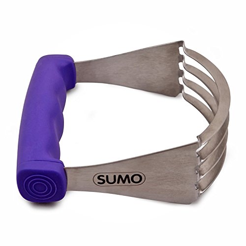 SUMO Pastry Dough Blender: Sturdy Pastry Cutter. Dishwasher Safe (Purple)