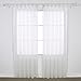 Deconovo White Sheer Curtains Rod Pocket Linen Look White Sheer Curtains Sheer Panels for Bedroom 52W x 95L White 2 Panels