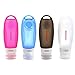 INNERNEED Silicone Travel Bottles Set, Leakproof Squeezable Travel Size Containers for Toiletries, Shampoo, Conditioner, Soap, TSA Approved (3 oz)