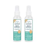 Wondercide Natural Deet-Free Mosquito and Insect Repellent Spray for Kids, Babies, Family - Bug Repellent and Killer - Cedarwood 2-Pack