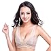 BIMEI Front-Closure Bra Mastectomy Bra Pocket Bra for Silicone Breastforms8515