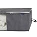 Surblue Under Bed Storage Organizer Large Capacity with Handle Clear Window (Gray)
