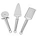 Yoheer(TM) Stainless Steel Full Size Pizza Shovel,Heavy Duty Pizza Cutter Wheel,Cheese Grater Lemon Zester (3 in Package)