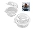 CYFELLBIU 100 pieces of plastic single cup cake muffin dome box box cup pod