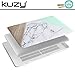 Kuzy MacBook Pro 13 Case 2018 2017 2016 Release A1989 A1706 A1708, Plastic Hard Shell Cover for Newest MacBook Pro 13 inch case with/Without Touch Bar & Touch ID Soft Touch - Marble Mint Wood Pattern