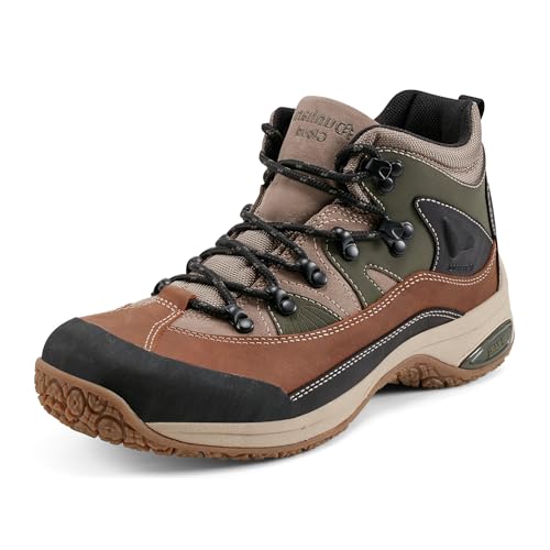 Dunham Men’s Cloud Boot-Waterproof, Slip-Resistant, Perfect for Outdoor Adventure Backpacking, Natural Leather, 9.5