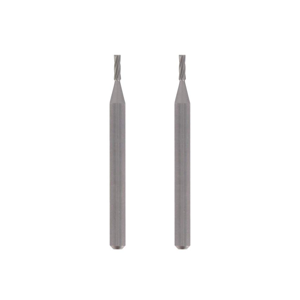 Dremel 193 Milling Cutting Bits in 2-Pack Accessory Set - 2 Long Cylinder-shaped High-Speed Cutters with 2.0mm Working Diameter