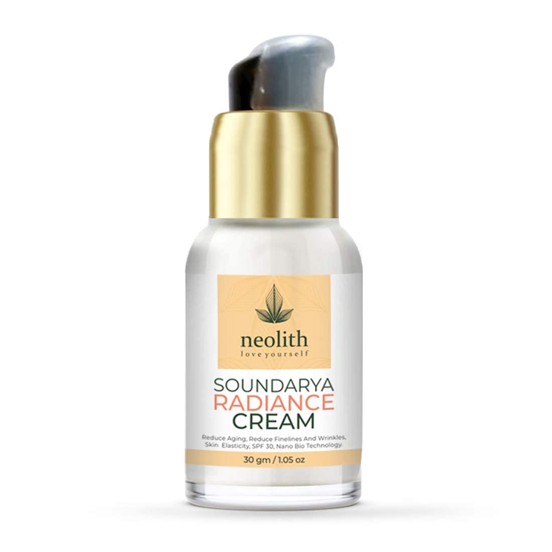 Neolith Saundarya Radiance Face Cream for Glowing Skin, Calming Moisturizer, Natural Tone Booster, Anti Aging, Skin Tightening | Nano Bio Technology Korea | 30gm | No Silicon, Mineral Oil
