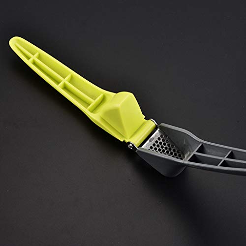 Stainless Steel Garlic Press Crusher Squeezer Masher Home Kitchen Mincer Tool-SUNSEE New (Green) - Thumbnail 4