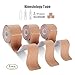 【Buy 2 Get 1 Free】FriCARE Elastic Cotton Kinesiology Tape, 3 Rolls, X Y I Shape, 20 Precut 10” Strips, Therapeutic Athletic Tape for Injury Recovery, Muscle Support, Waterproof, Free E-Guide