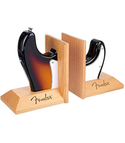 Amazon.com: Fender Stratocaster Body Bookends, Sunburst : Office